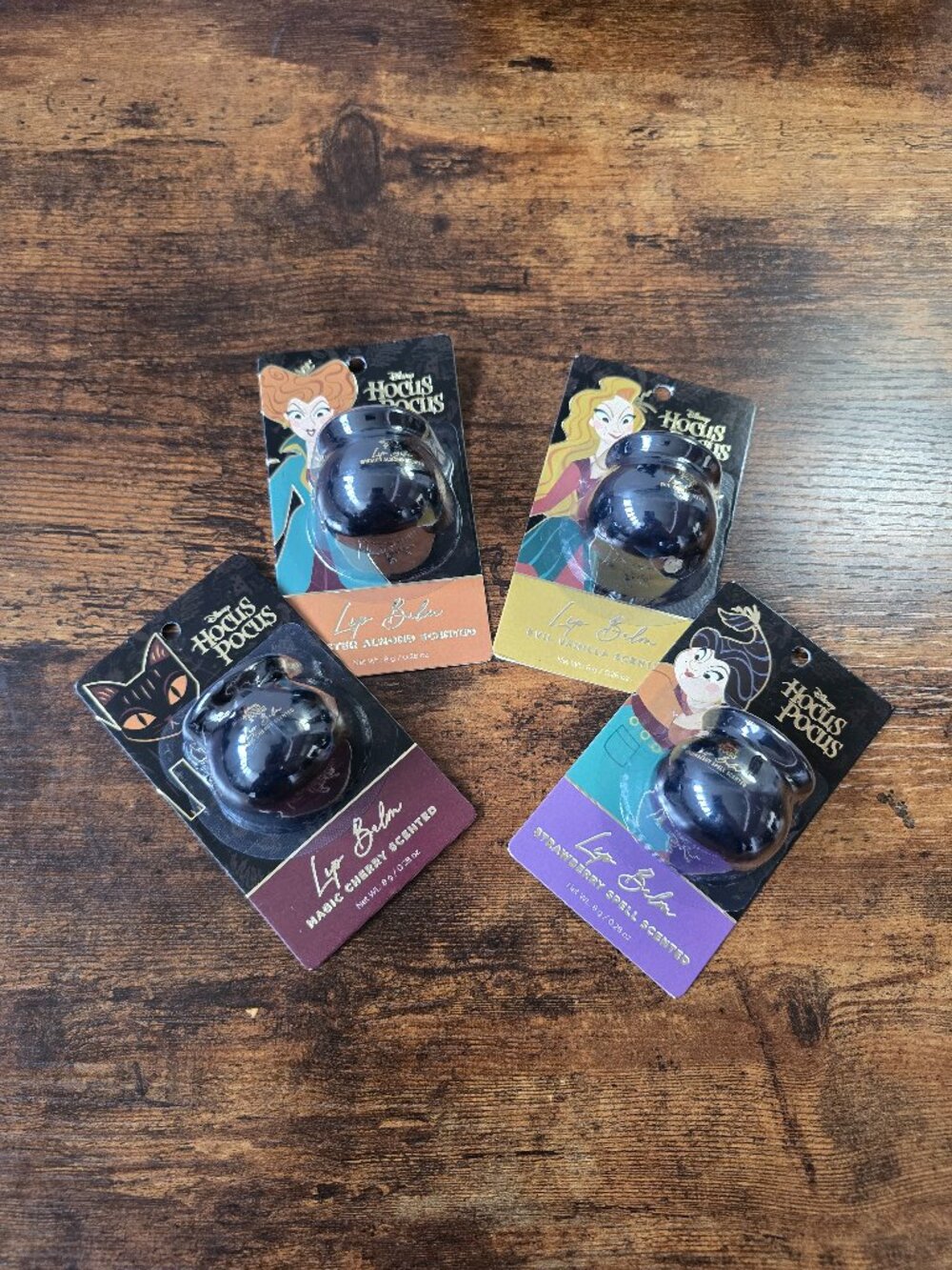Disney | Hocus Pocus Cauldron Lip Balm Set 4-Pack - Sanderson Sisters & Binx